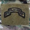 2nd Ranger Battalion Scroll 2-75 Multi-Cam - Modern - Hook & Loop - 3 7/8" x 2" - Image 2