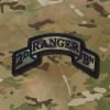 2nd Ranger Battalion Modern US Scroll - Multi-Cam -  Wax Backed - 3 7/8" x 2" - Image 4