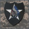 Pair of 2nd Infantry Division "Indian Head" and Indian Skull Head" Embroidered Patches (Each Patch is 4 1/4" X 5" and has a wax backing (Iron On))  - Image 3