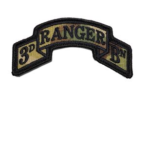 3rd Ranger Battalion Scroll - (Modern) Multi-Cam -  New Wax Backed - 3 7/8" x 2"