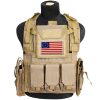 Cowpens American flag patch with HOOK & LOOP (Velcro) backing - Large 5 X 3 in. (Cowpens), White Merrowed Edge, USA, Veterans, Morale, Police, Motorcycle - Chest Rig - Image 3