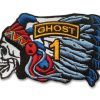 2nd Infantry Division (1st Stryker BDE) Ghost Embroidered Hat Patch - Small COLOR Hook and Loop (Velcro) Backing - Image 2