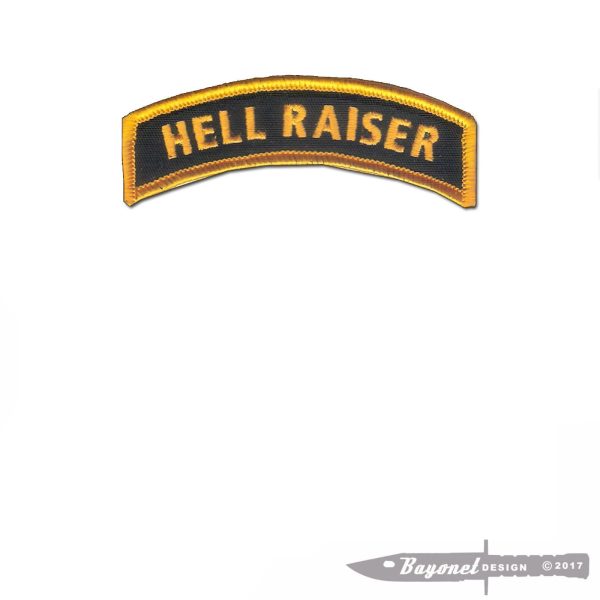 Hell Raiser Tab - (Velcro Backing) US Ranger Colors - US Special Forces - US Infantry - Morale Patch