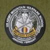 US Army Mountain Warfare School Embroidered Patch - 5" Diameter, Merrowed Edge, Wax Backing (Jericho, Vermont) - Image 3