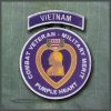 Purple Heart Embroidered Patch with Vietnam Tab - Military Merit - 4 1/2" Diameter Circular Patch with Tab - Wax Backing (Iron On) - Image 3