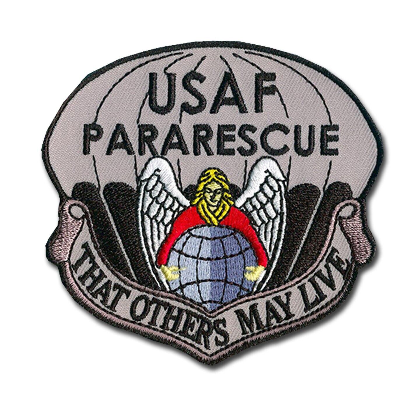 USAF Pararescue Embroidered Patch (PJs) - Hook & Loop Backing - 3.25