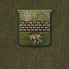 17th Infantry Regiment Buffalo Distinguished Unit Insignia Logo Patch - Green Color Theme - Hook & Loop Backed - 3" X 3" - Non-merrowed Edge (Velcro) - Image 2